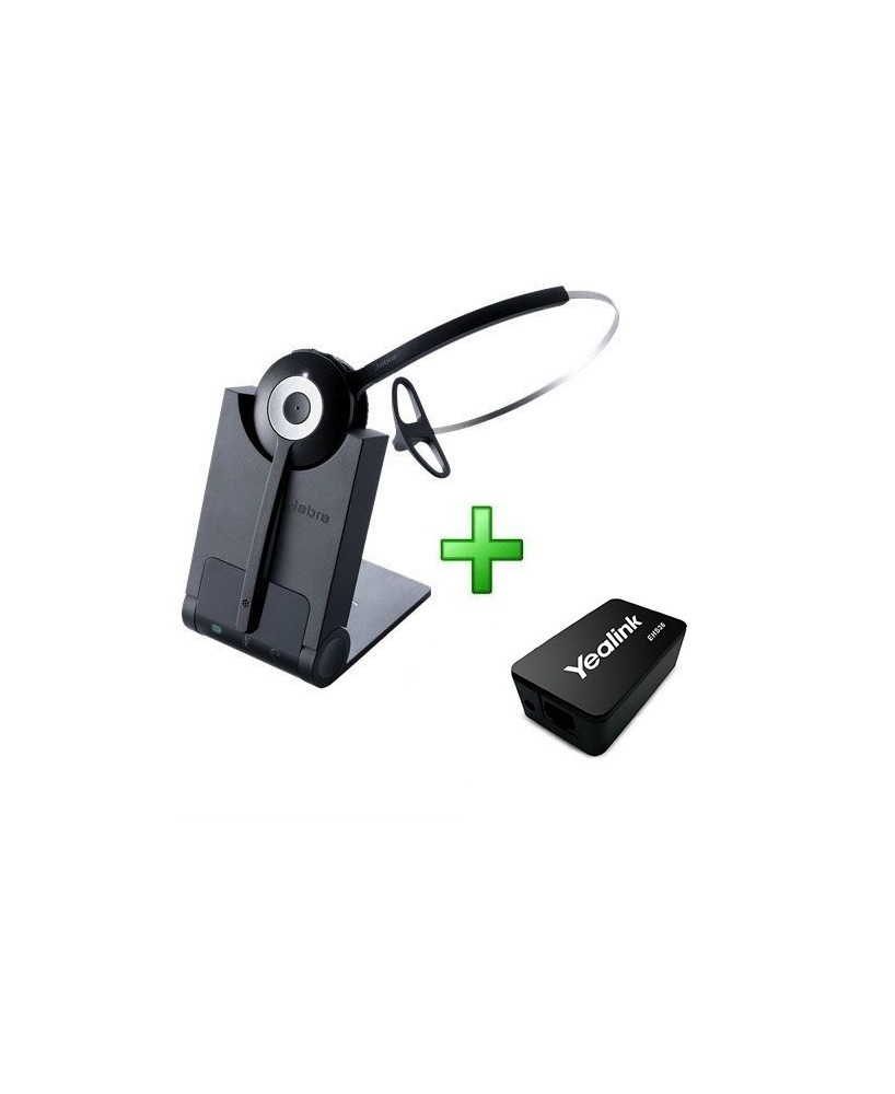 Bundle Jabra PRO 920 Wireless Headset 920-25-508-103 PRO920 with Yealink EHS36 Wireless Adapter