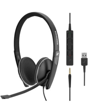 EPOS | SENNHEISER SC 165 USB Wired Stereo Headset with 3.5 mm Jack and USB Connectivity 508317