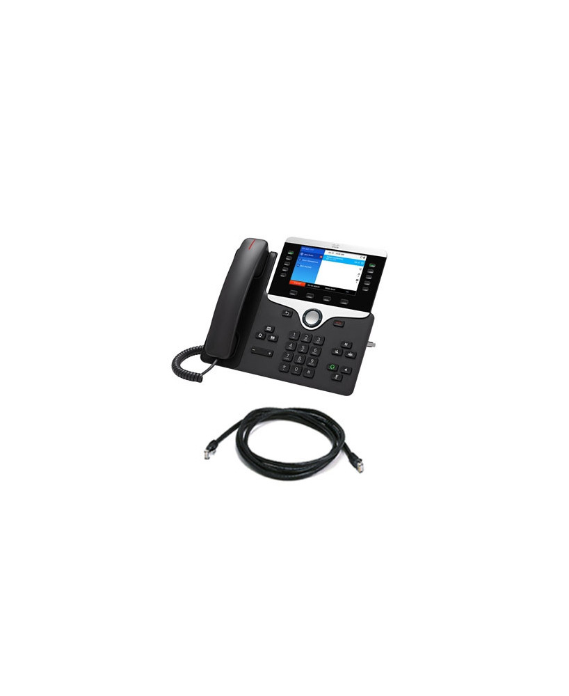 Cisco 8851 IP Phone with Multiplatform Firmware in Black CP-8851-3PCRCK9-RF for RC Server