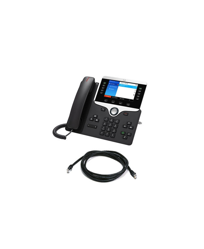 Cisco 8851 IP Phone with Multiplatform Firmware in Black CP-8851-3PCRCK9-RF for RC Server