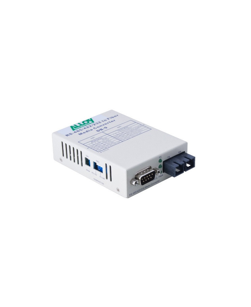 Alloy RS-232/422/485 Serial DB-9 to Single Mode Fibre Converter SCR460SC-3