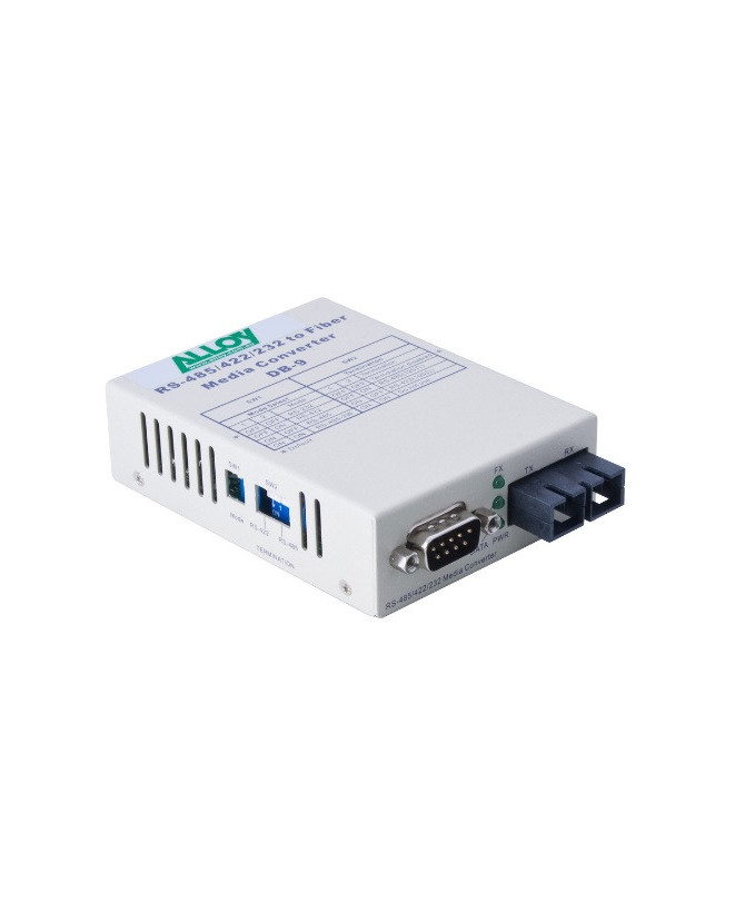 Alloy RS-232/422/485 Serial DB-9 to Single Mode Fibre Converter SCR460SC-3