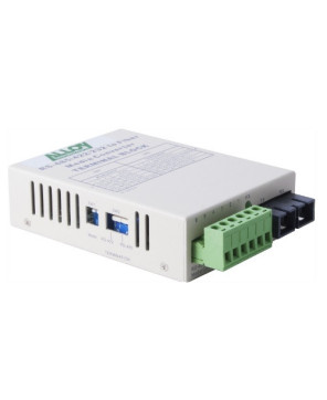 Alloy RS-232/422/485 Serial Terminal to Single Mode Fibre Converter SCR460SC-4