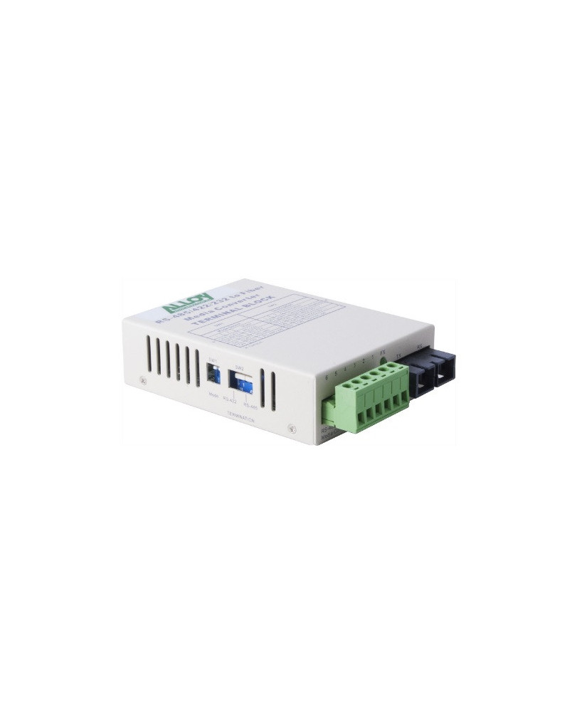 Alloy RS-232/422/485 Serial Terminal to Single Mode Fibre Converter SCR460SC-4