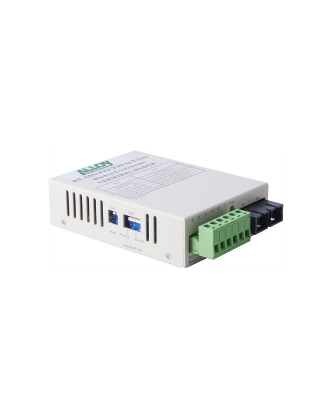 Alloy RS-232/422/485 Serial Terminal to Single Mode Fibre Converter SCR460SC-4