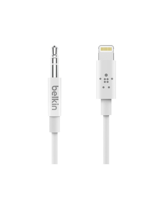 Belkin 1.8M Lightning Connector to 3.5mm Audio Cable in White AV10172BT06-WHT