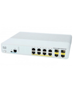 Cisco Catalyst 2960C 8 FE PoE with 2x Dual Uplink Lan Base Switch WS-C2960C-8PC-L-RF