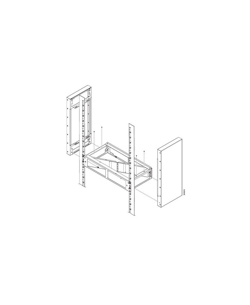 Cisco A907-F2B-AIR-U-RF Universal front to back Airflow Deflector for ASR 907