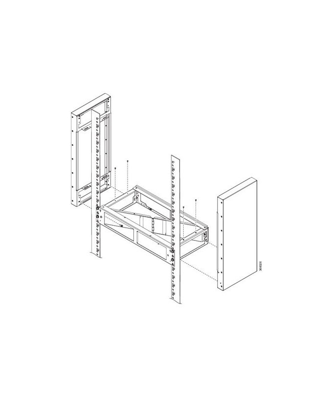 Cisco A907-F2B-AIR-U-RF Universal front to back Airflow Deflector for ASR 907