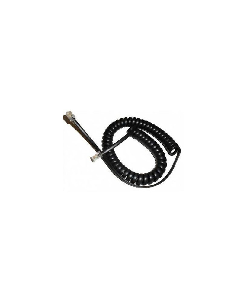 Alcatel Lucent 0.6m Telephone Curly Cord in Black 3GV27034AB-1 for 8/9 Series 