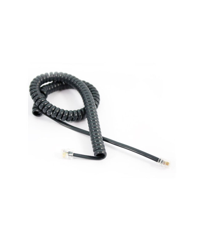 Yealink Curly Telephone Cord Extended Life Long Tail 3M - Black