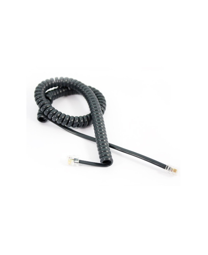 Buy Yealink 3M Curly Telephone Cord Extended Life Long Tail in Charcoal