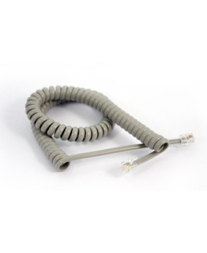 Buy Yealink 3M Curly Telephone Cord Extended Life Long Tail in Grey.