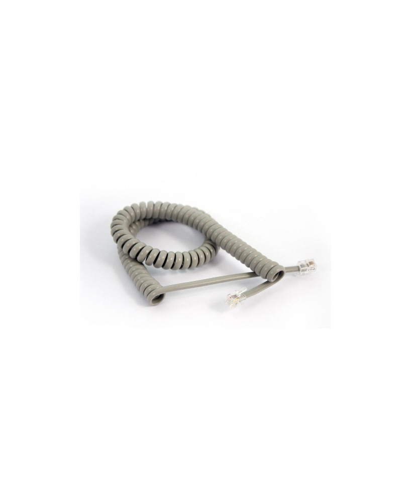 Buy Yealink 3M Curly Telephone Cord Extended Life Long Tail in Grey.