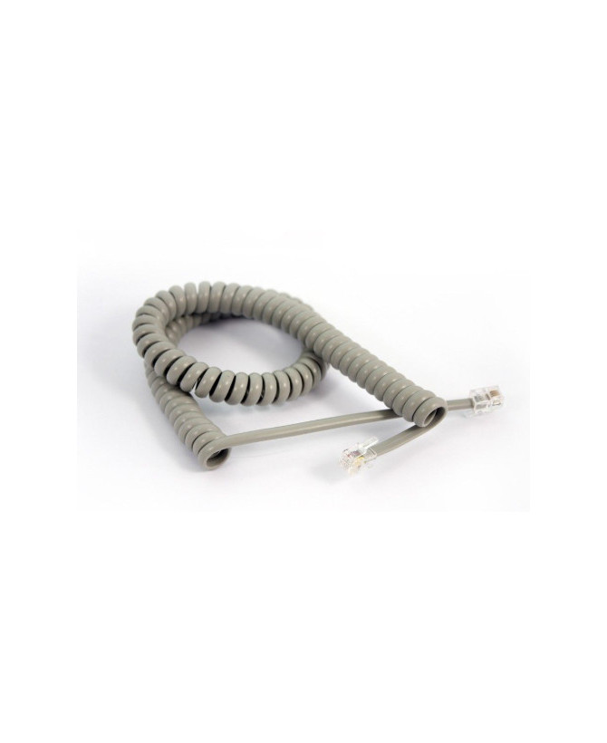 Buy Yealink 3M Curly Telephone Cord Extended Life Long Tail in Grey.