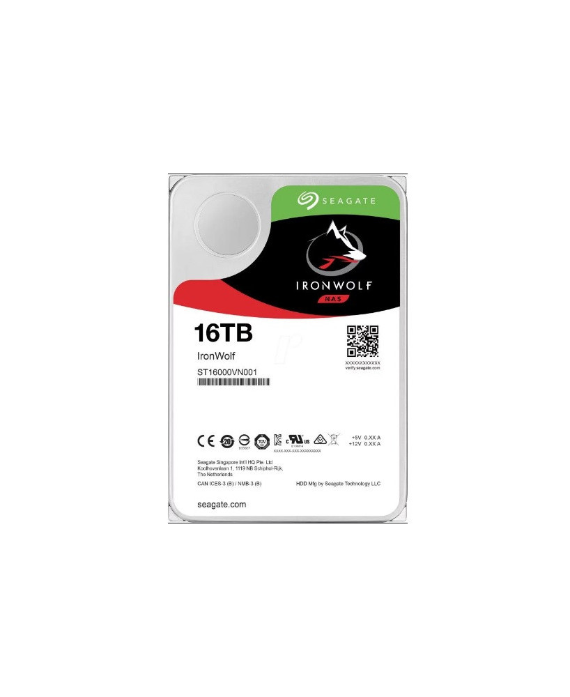 Buy Seagate IronWolf 16TB 7200 RPM SATA III 3.5" Internal NAS HDD ST16000VN001