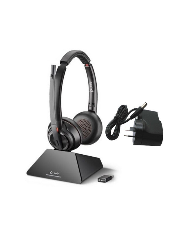 HP Poly/Plantronics Savi S8220 UC USB-A Duo Headset 209215-02 / 8D3F2AA