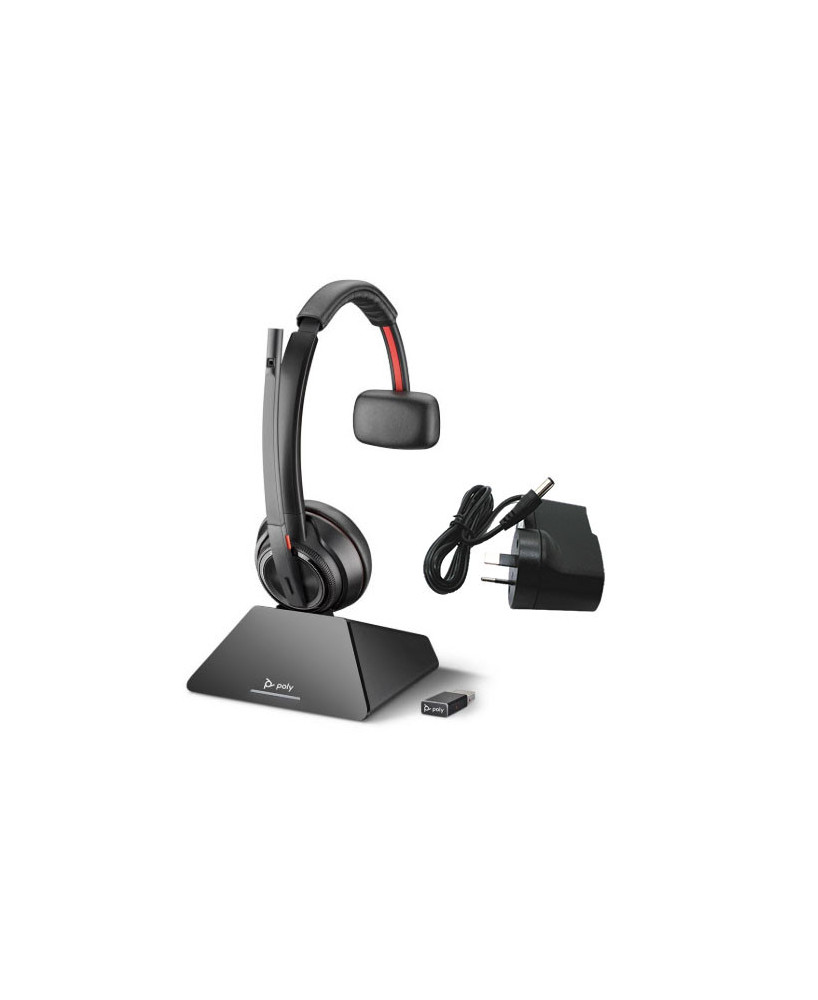 HP Poly/Plantronics Savi S8210-M UC USB-A Mono Wireless Headset 209212-02 / 8D3F1AA