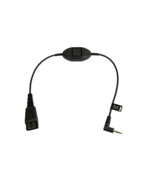 Jabra QD to 2.5mm Plug Cord with PTT 8800-00-55 for Ericsson DECT DT590