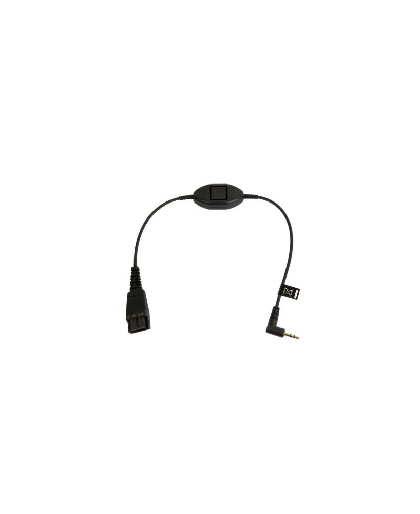 Jabra QD to 2.5mm Plug Cord with PTT 8800-00-55 for Ericsson DECT DT590