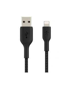 Buy Belkin 15cm USB-A to Lightning Braided Boost Charge Cable in Black CAA002BT0MBK for Apple Devices