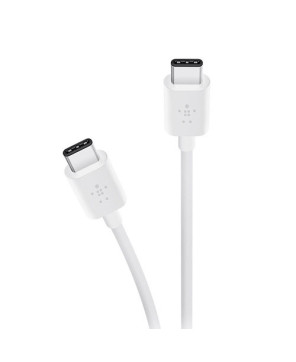 Belkin 1M USB-C to USB-C Cable Boost Charge in White CAB003BT1MWH for Android and Windows Smartphones and Tablets