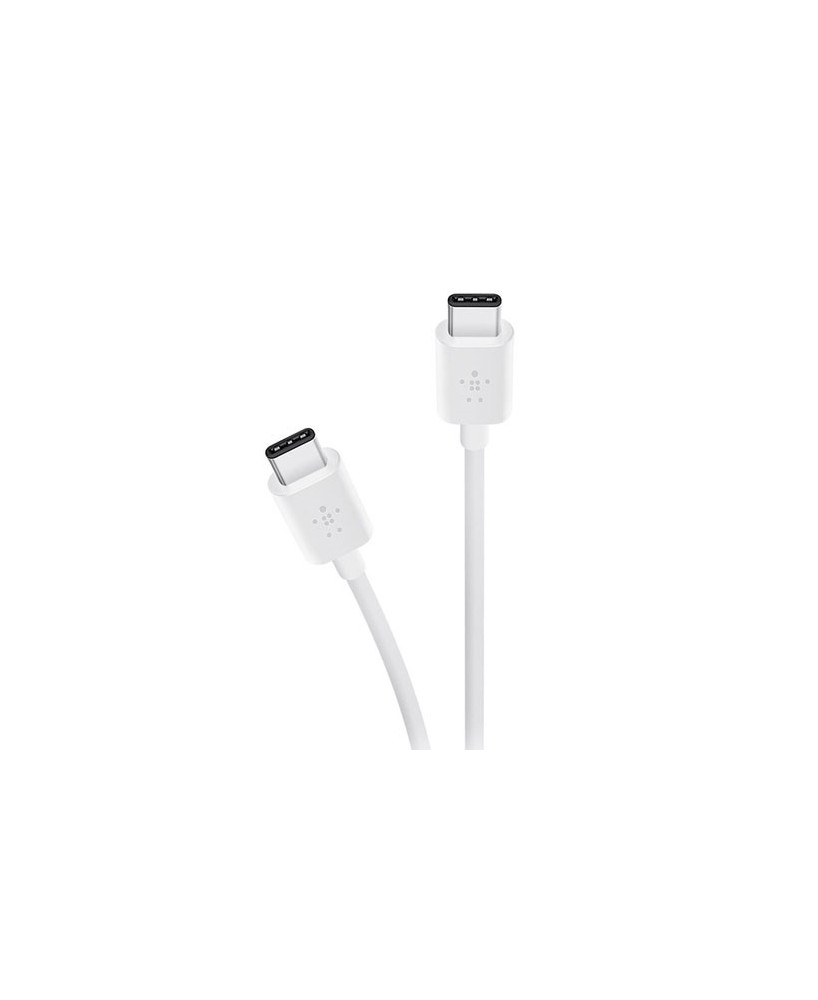 Belkin 1M USB-C to USB-C Cable Boost Charge in White CAB003BT1MWH for Android and Windows Smartphones and Tablets