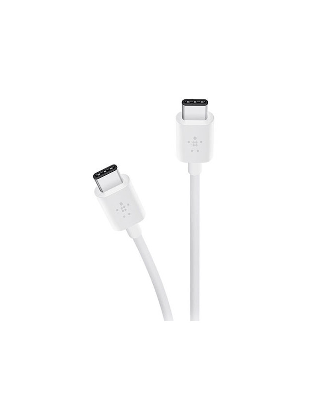 Belkin 1M USB-C to USB-C Cable Boost Charge in White CAB003BT1MWH for Android and Windows Smartphones and Tablets