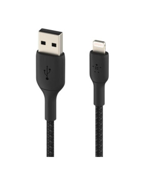 Buy Belkin 1M USB-A to Lightning Braided Cable in Black CAA002BT1MBK for iPhone & iPad