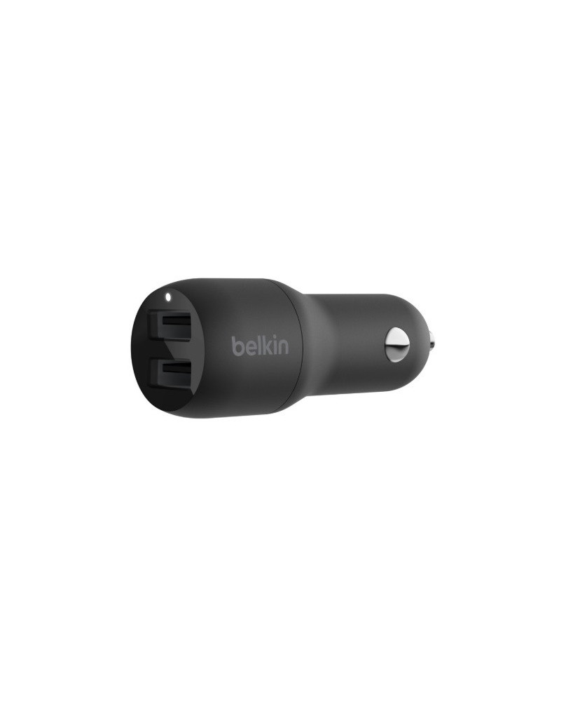 Buy Belkin 2-Port 12W/2.4A USB-A Car Charger CCB001BTBK