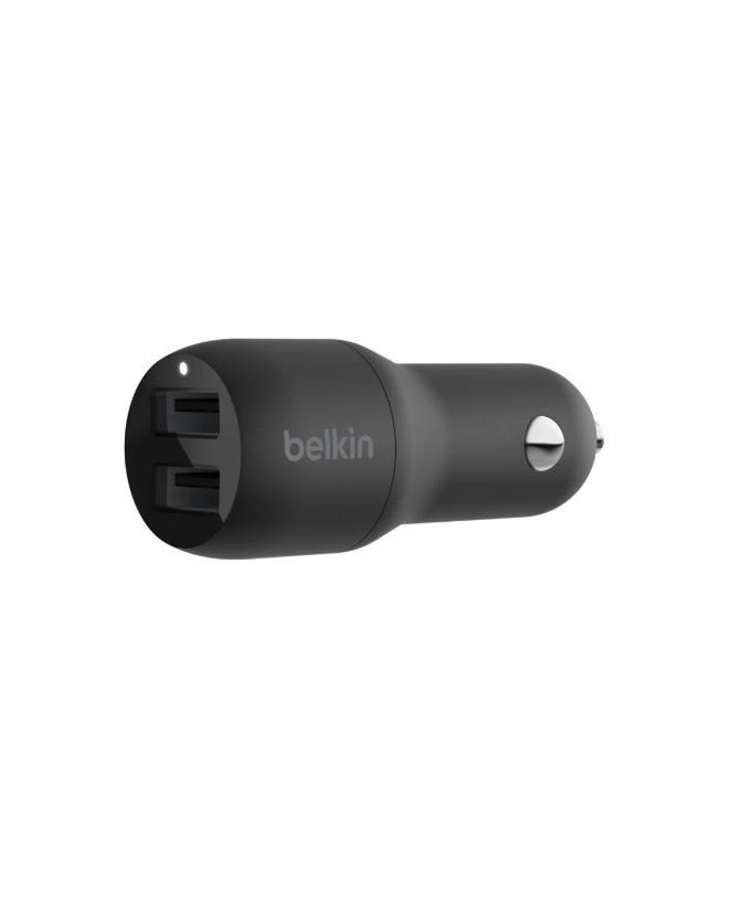 Buy Belkin 2-Port 12W/2.4A USB-A Car Charger CCB001BTBK