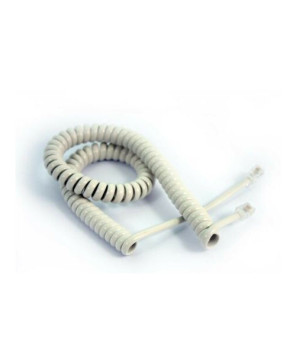 Telstra Curly Telephone Cord Extended Life Long Tail 3M - White