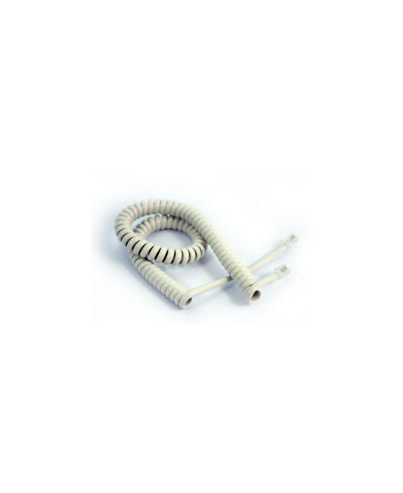 Telstra Curly Telephone Cord Extended Life Long Tail 3M - White