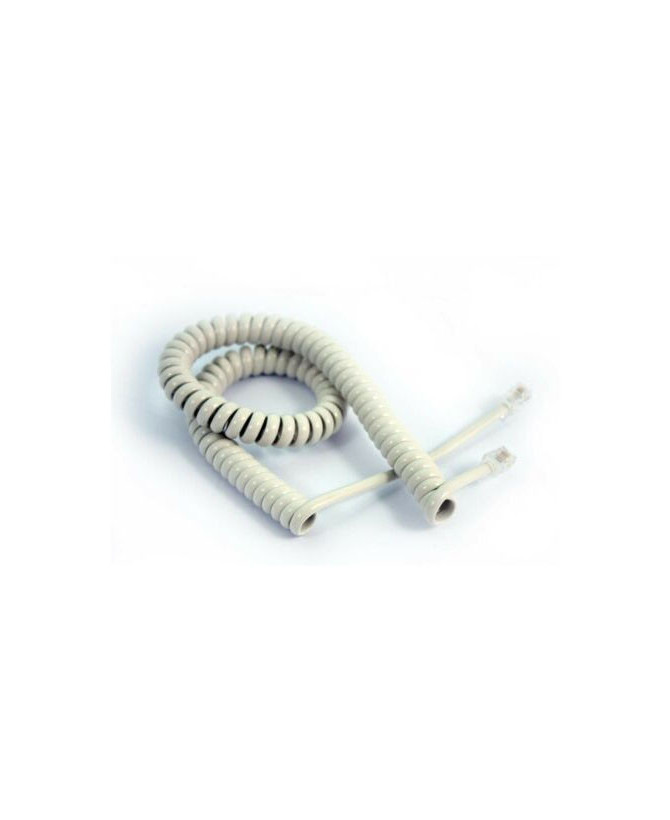 Telstra Curly Telephone Cord Extended Life Long Tail 3M - White