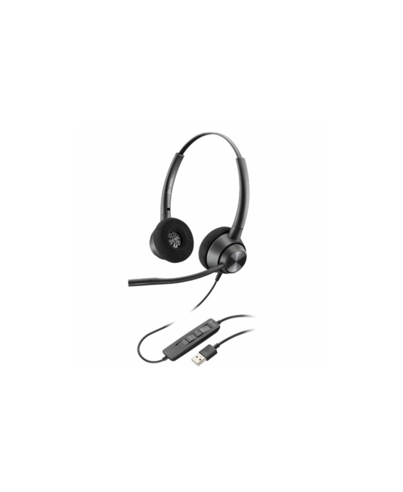 HP Poly/Plantronics EncorePro EP320 Stereo USB-A Corded Headset with Inline Control 214570-01 / 767G0AA