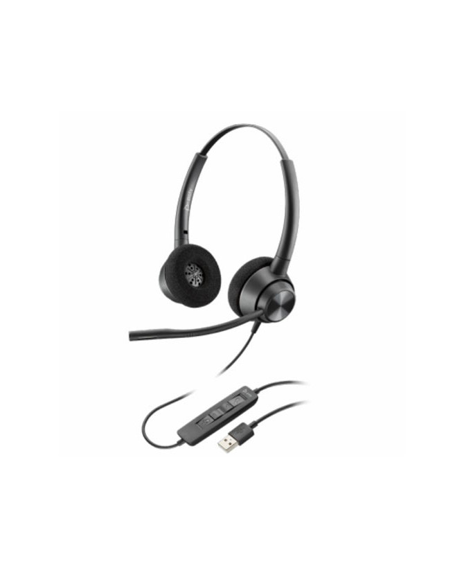 HP Poly/Plantronics EncorePro EP320 Stereo USB-A Corded Headset with Inline Control 214570-01 / 767G0AA