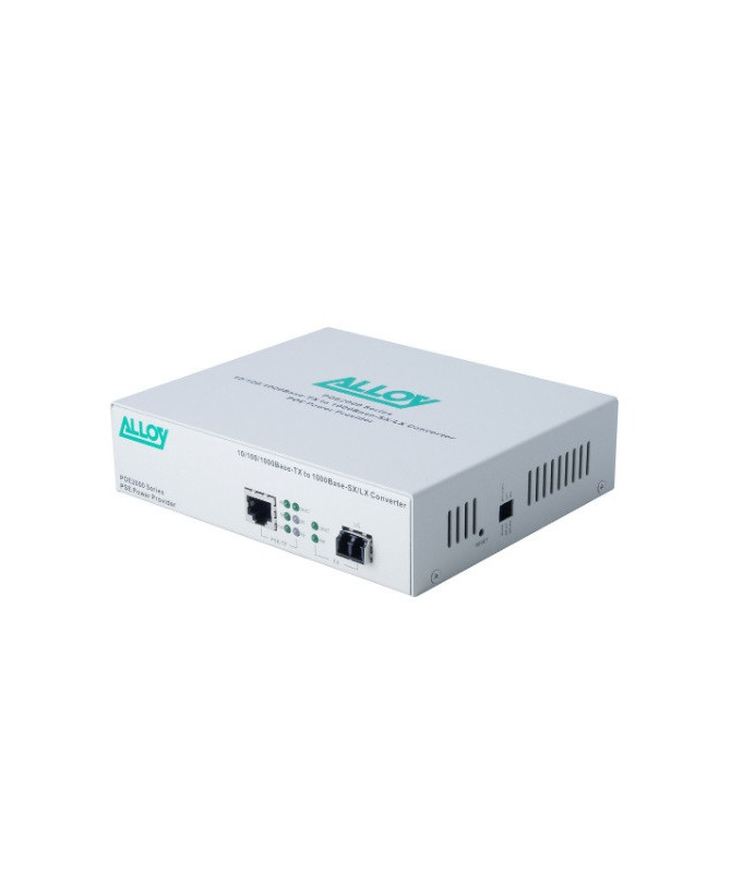 Buy Alloy POE2000LC.10 10Km 1000Base-T to 1000Base-LX LC LFP PoE PSE Gigabit Ethernet Media Converter