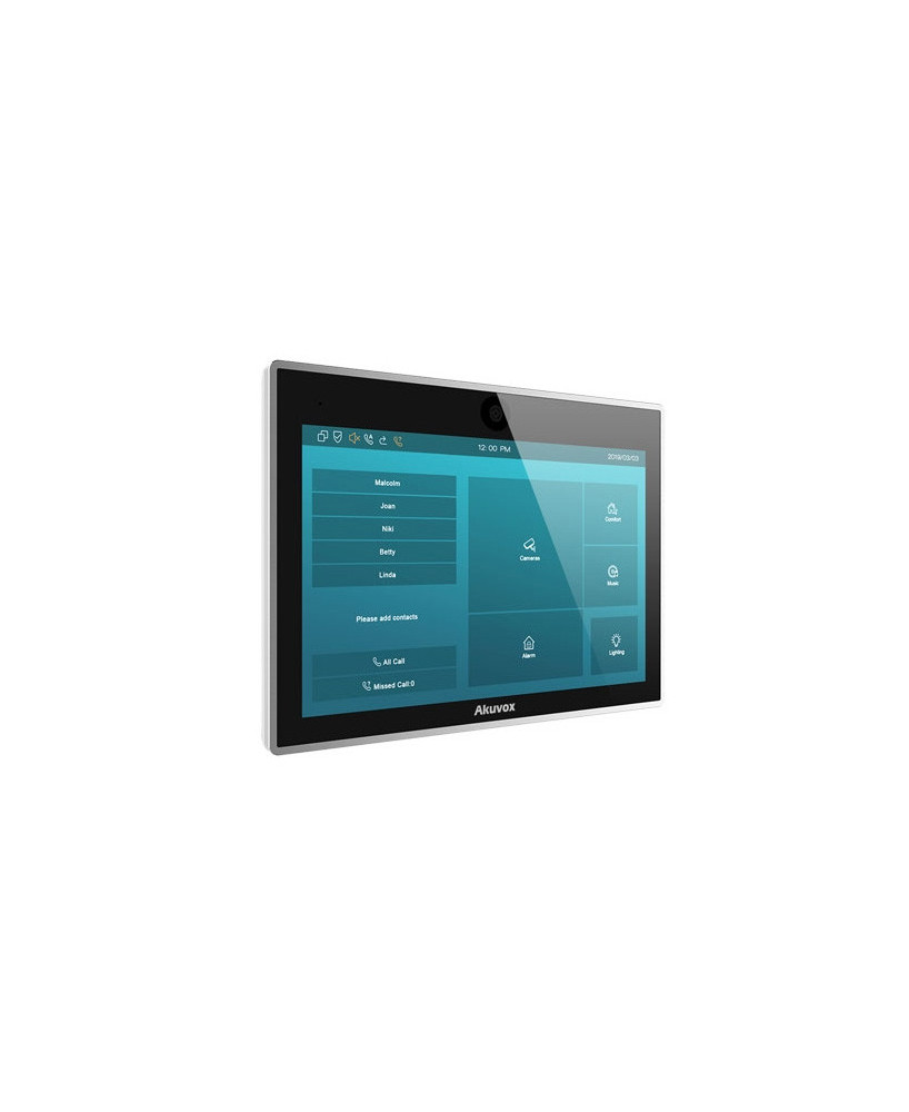 Akuvox Wireless 10″ Smart Android Touch Screen Panel IT83W for SIP Video Intercom Door Stations