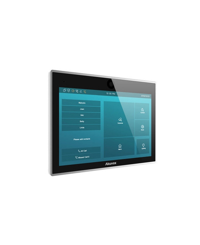 Akuvox Wireless 10″ Smart Android Touch Screen Panel IT83W for SIP Video Intercom Door Stations