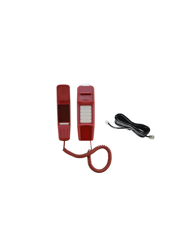 Buy Interquartz IQ50RN Dial-less Slimline Phone in Red