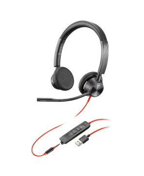 HP/Poly/Plantronics Blackwire 3325 USB-A with 3.5mm Wired Stereo Headset 213938-01/76J20AA