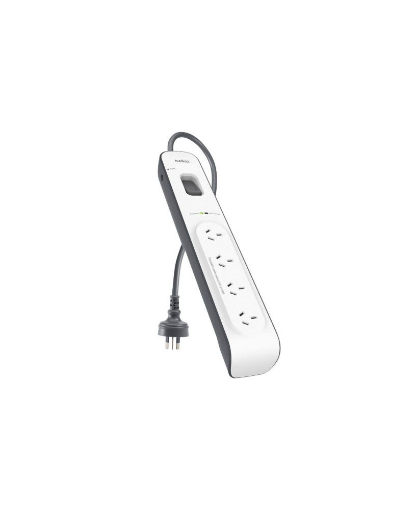 Buy Belkin 4 Outlet Surge Protector with 2M Cord BSV400AU2M for Laptops, Desktops, Printers, Routers and other Home-office Devices