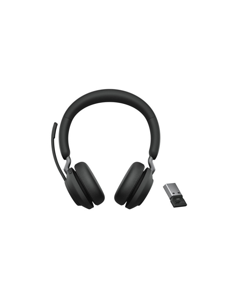 Buy the Jabra Evolve2 65 MS Stereo Bluetooth Headset certified for use with Microsoft Teams.