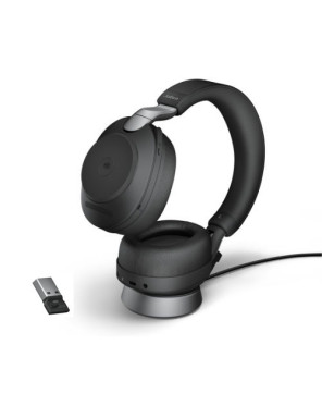 Buy Jabra Evolve2 85 MS Binaural Bluetooth Headset USB-A with Charging Stand 28599-999-989