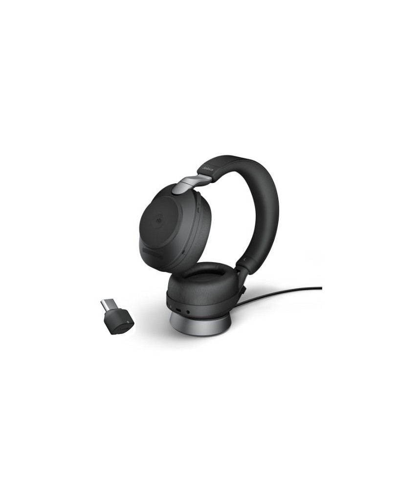 Buy the Jabra Evolve2 85 UC Binaural Bluetooth Headset USB-C with Charging Stand 28599-989-889