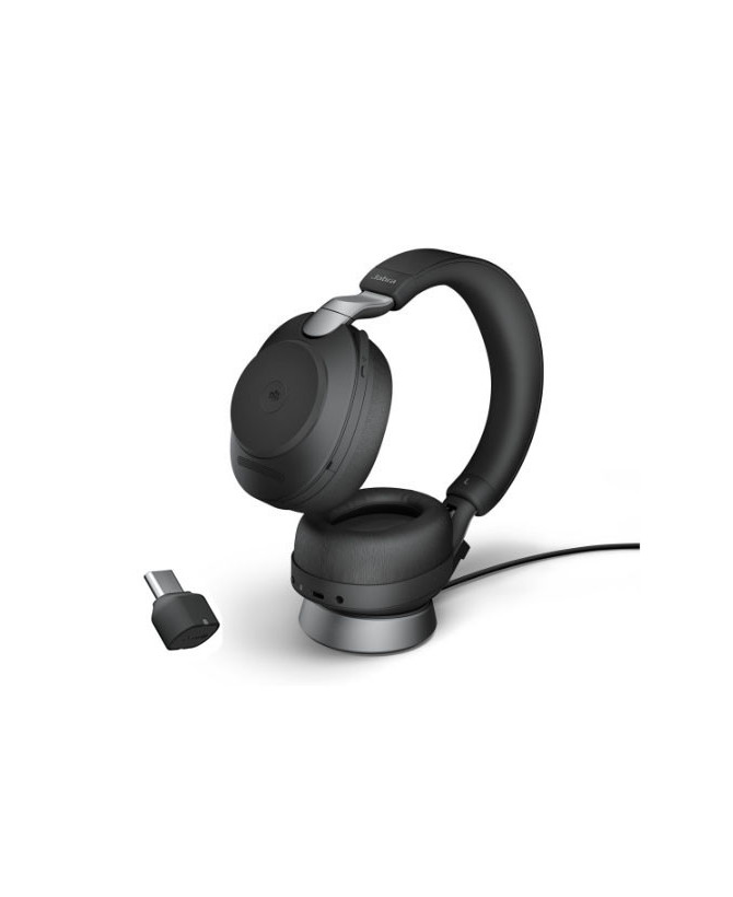 Buy the Jabra Evolve2 85 UC Binaural Bluetooth Headset USB-C with Charging Stand 28599-989-889