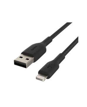 Buy Belkin 2M USB-A to Lightning Charge/Sync Braided Cable in Black CAA002BT2MBK for iPhone/iPad