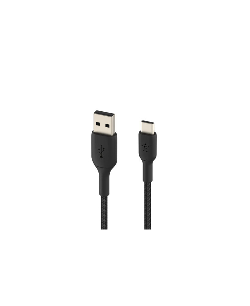 Buy Belkin 2M USB-C to USB-A Braided Charge/Sync Cable in Black CAB002BT2MBK