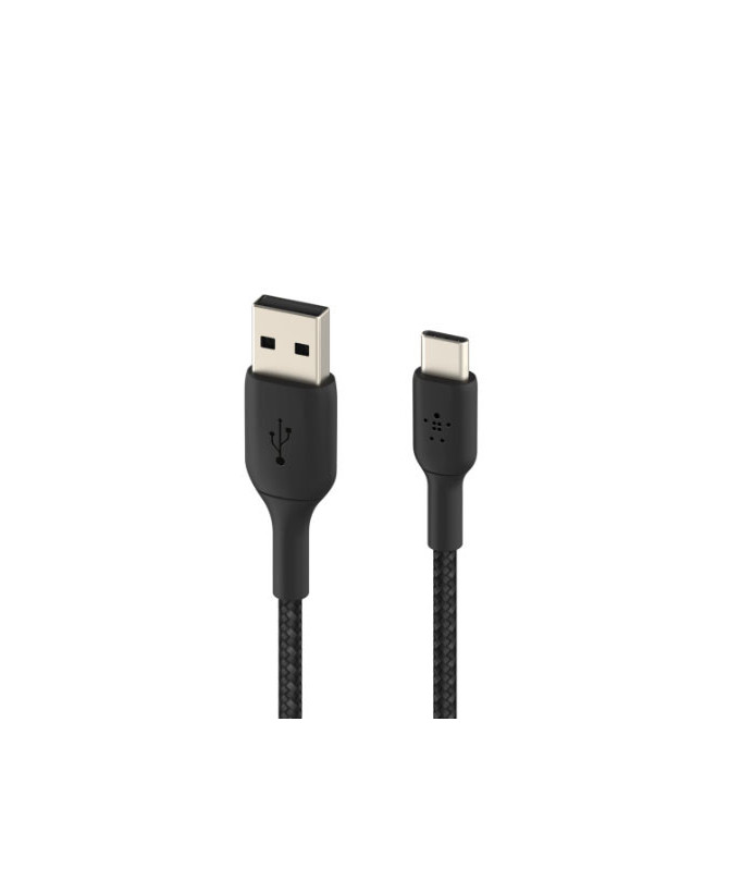 Buy Belkin 2M USB-C to USB-A Braided Charge/Sync Cable in Black CAB002BT2MBK