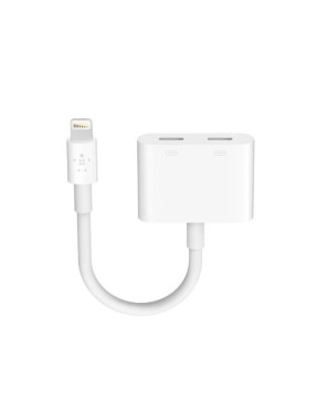 Belkin Lightning Charge Audio Port Splitter - The Telecom Shop